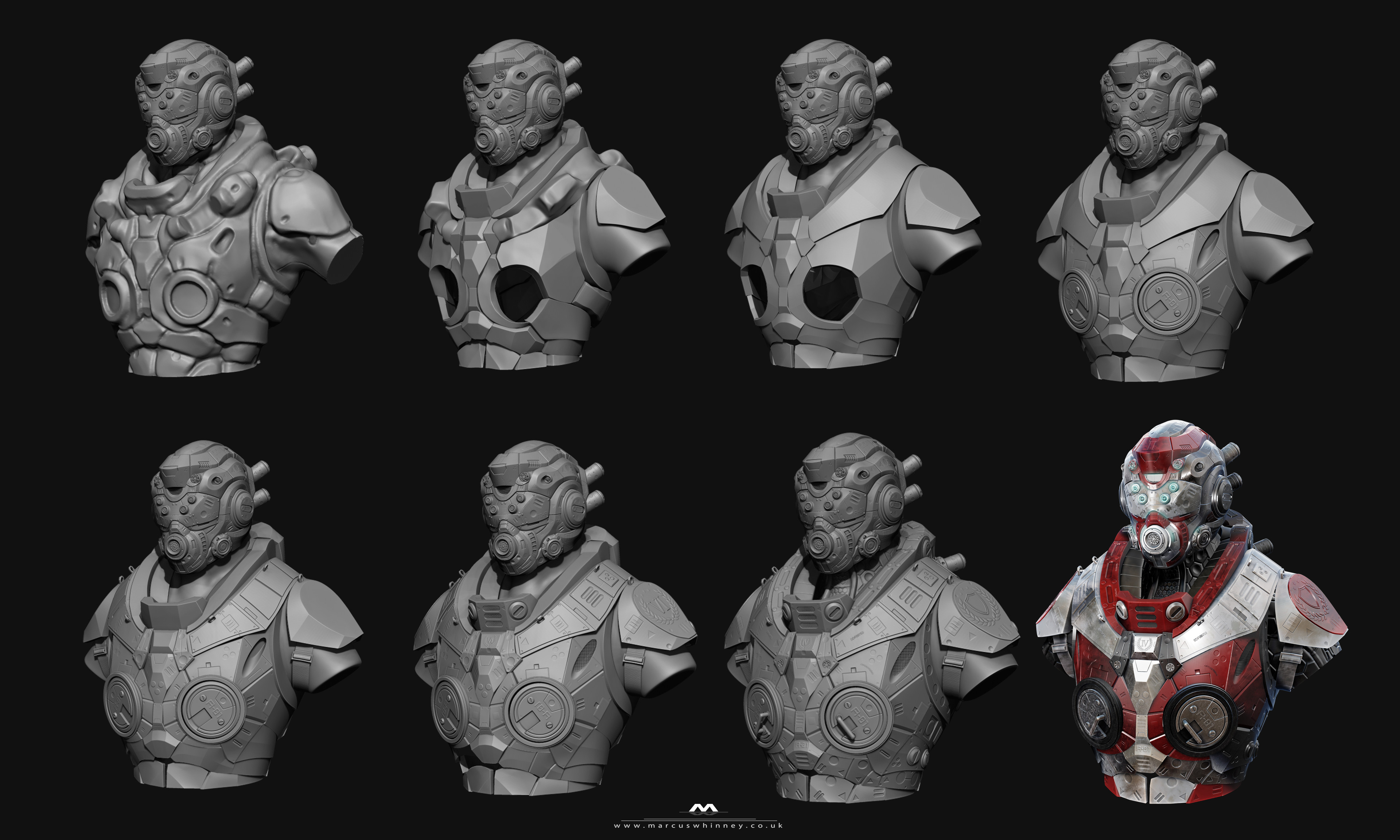 Artstation Mech Armour Concept Marcus Whinney
