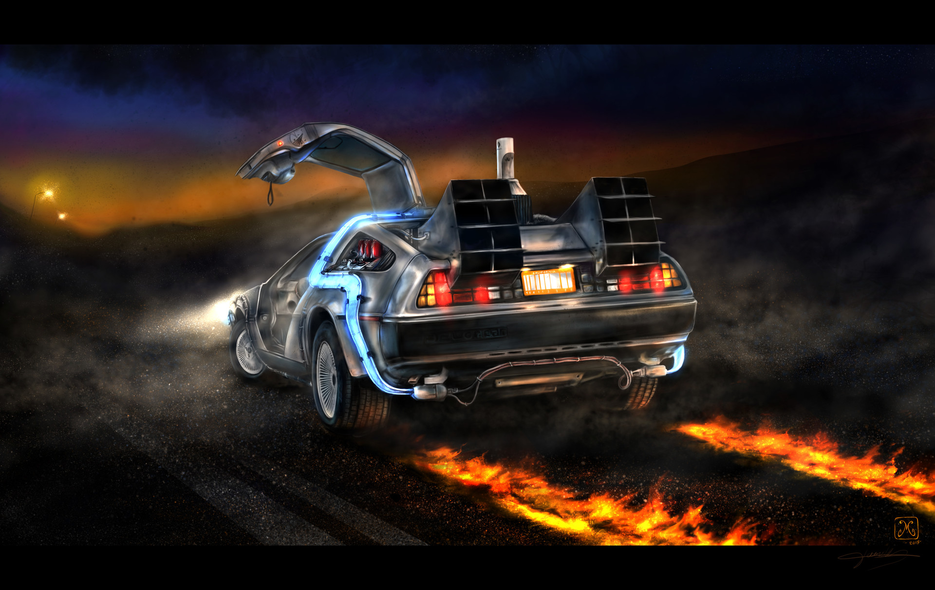 DELOREAN DMC 12 back to the