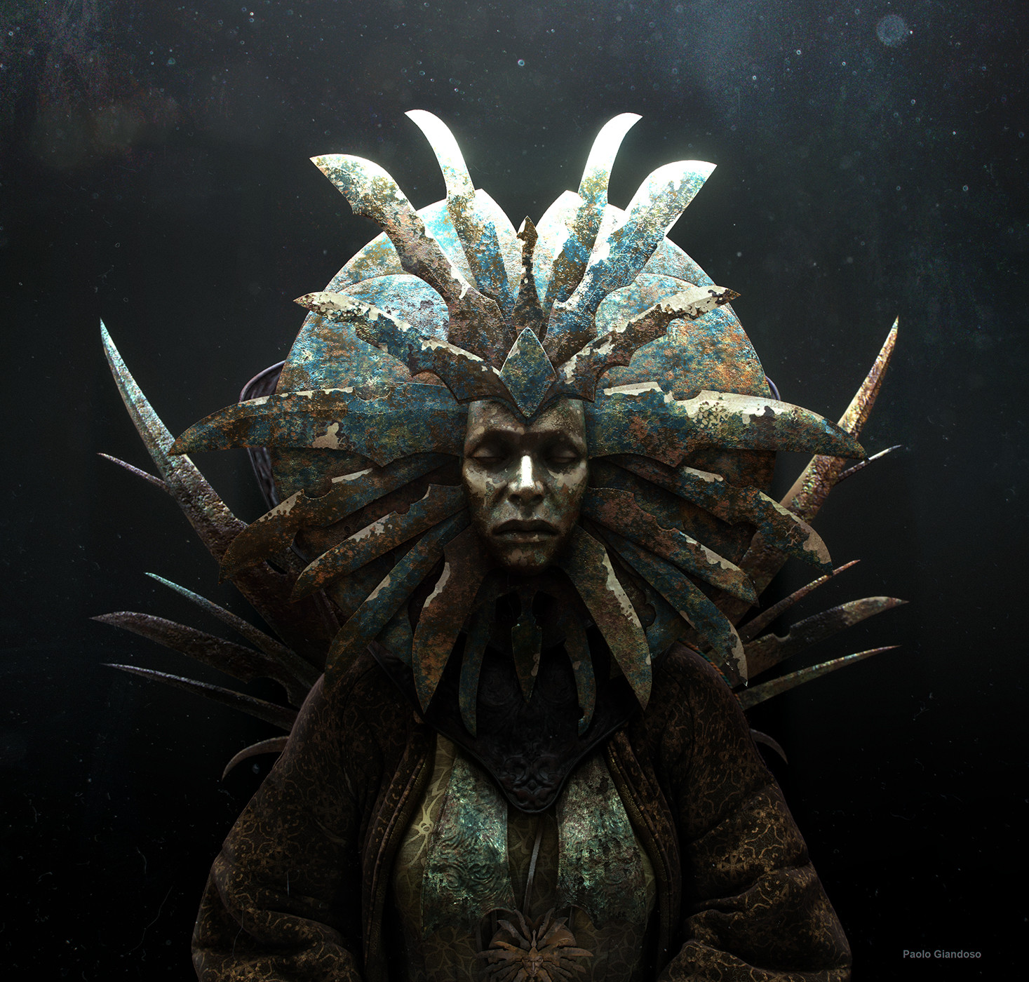 "That bladed witch! All high and mighty, mistress of all the city, floating and silent, she kills anyone in her shadow. She tends the city, aye... And leaves the living things in it ta "rot"."
Hive Ward harlot.