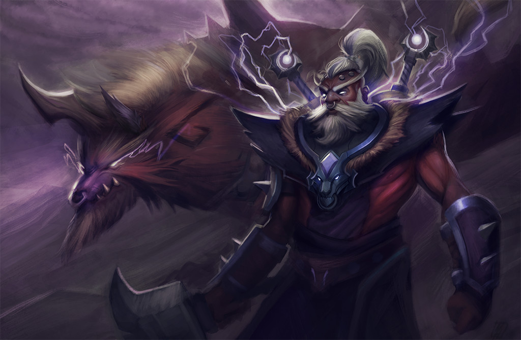 Artstation Chieftain Of The Howling Steppes Dota 2