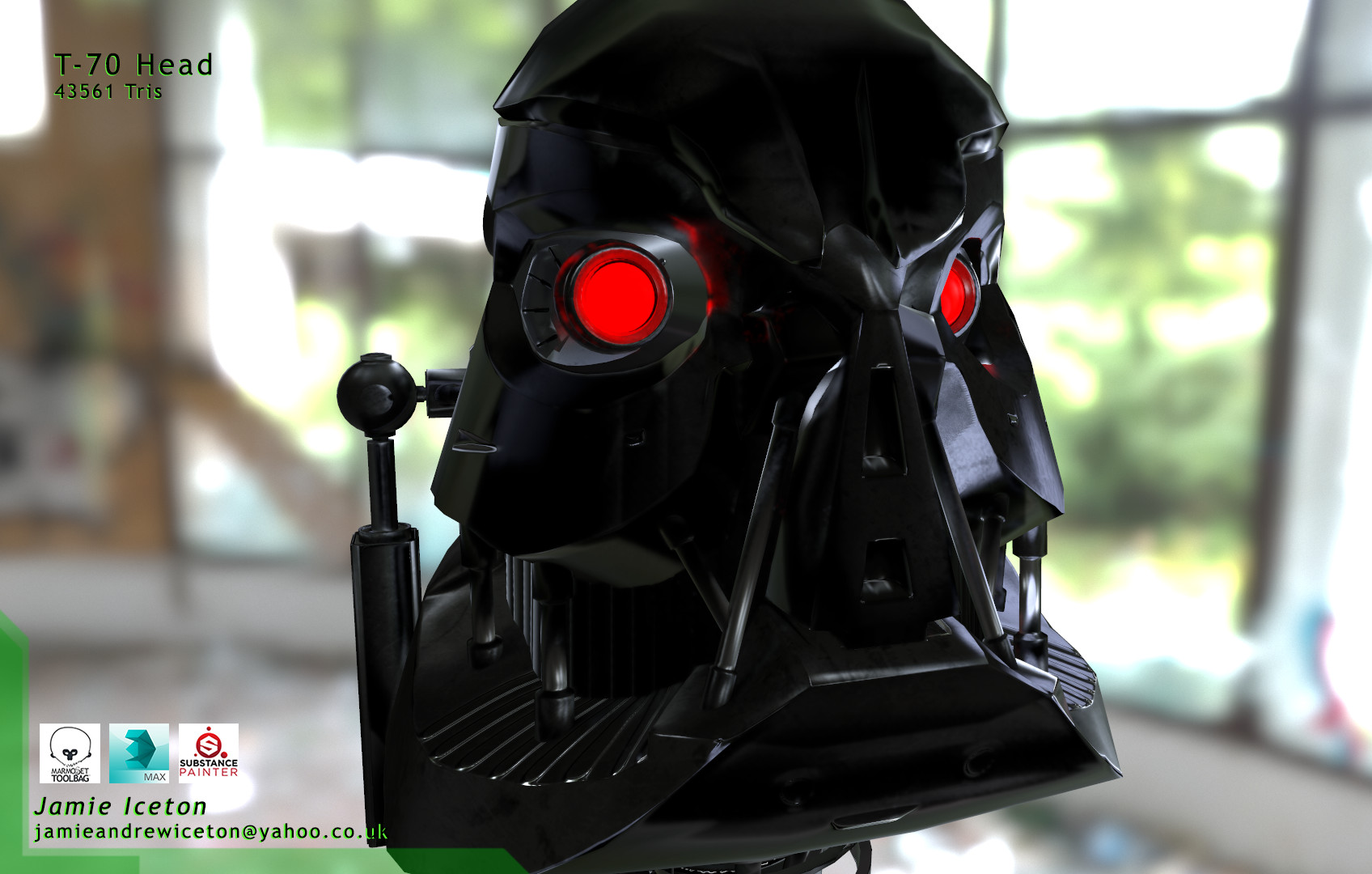 Artstation Terminator 2 T 70 Head Jamie Iceton