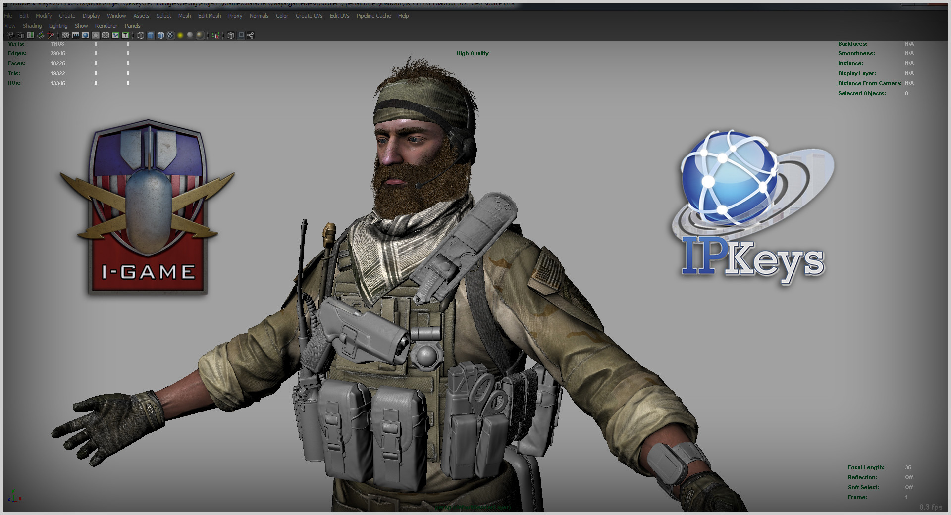 ArtStation US Special Forces character of IGAME