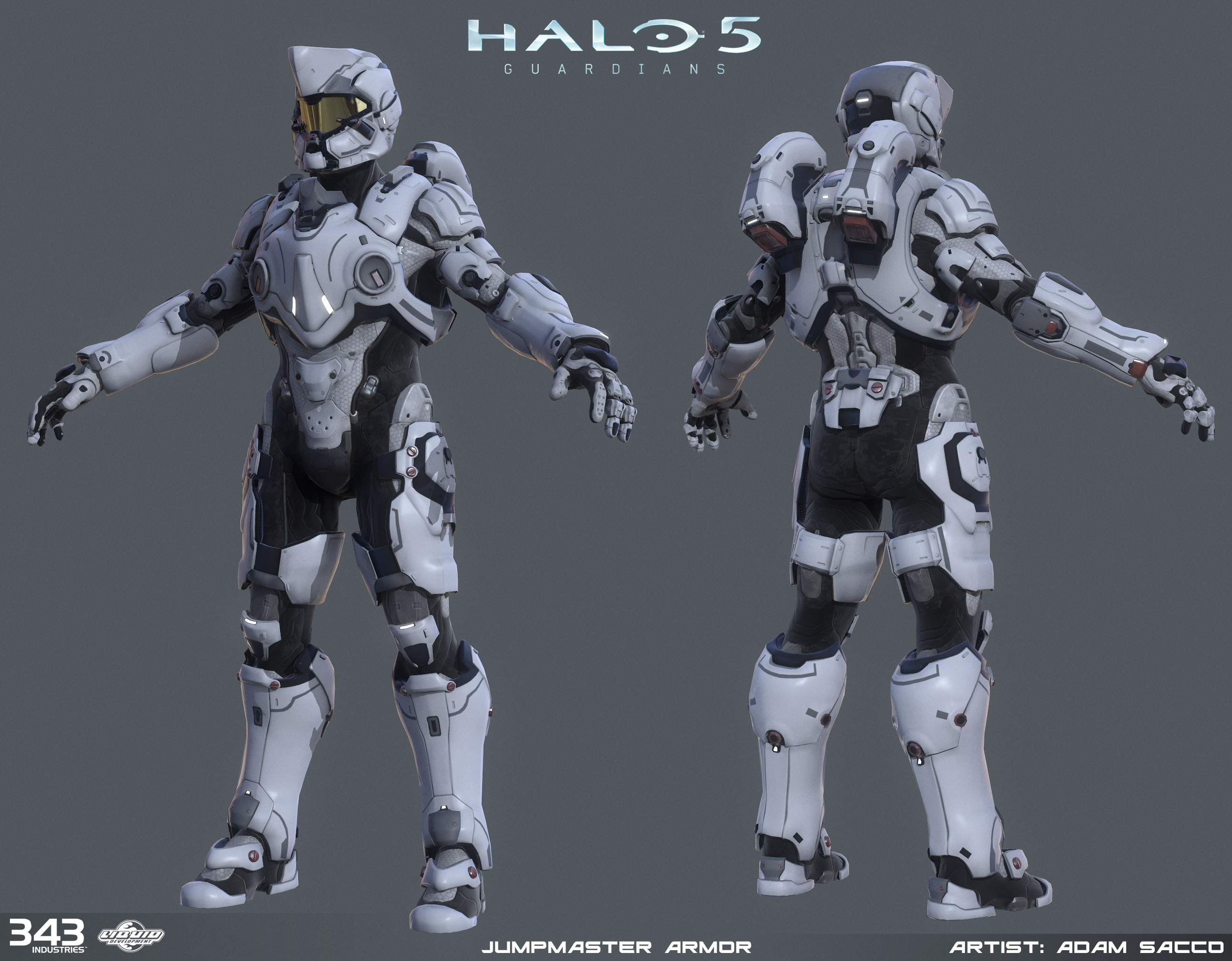 Halo 5 - Jumpmaster armor - Lowpoly and bakes