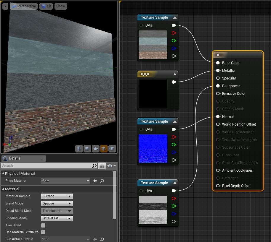 The steepest learning curve for me has been the idea of Texture Atlases. The basic concept is one Unreal material with lots of repeating textures on it to minimize calls in-engine. 