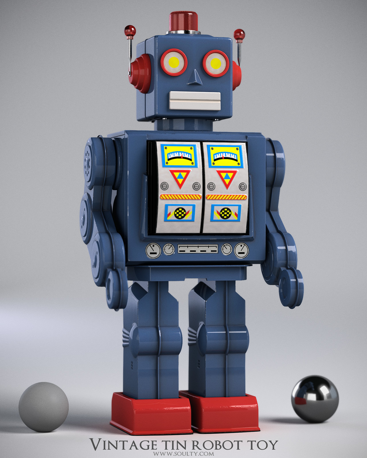 retro robot toy