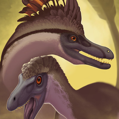 Velociraptor Pair
