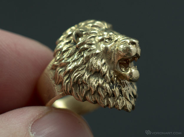 Buy Memoir Gold plated Brass. Lion design, Macho Men finger ring Fashion,  by Memoir Online at Best Prices in India - JioMart.
