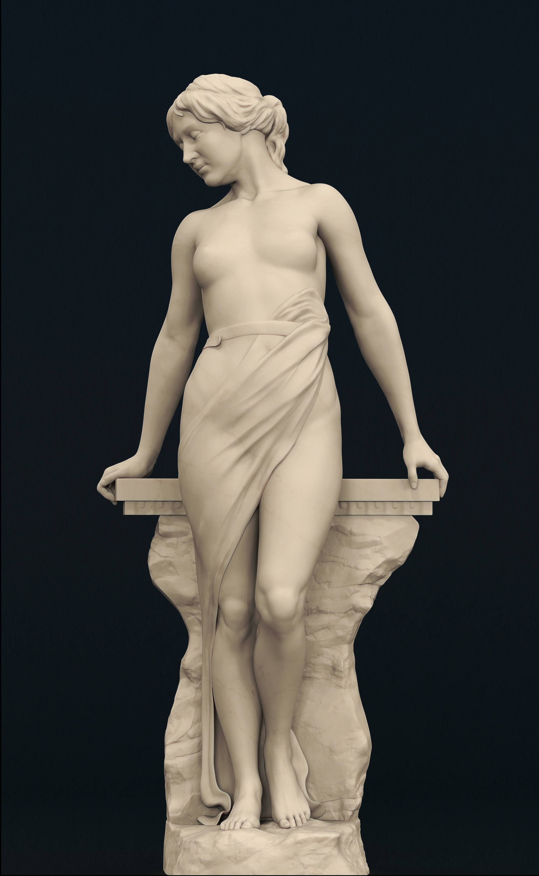 ArtStation - Classical Girl Sculpture, Alex Halcescu