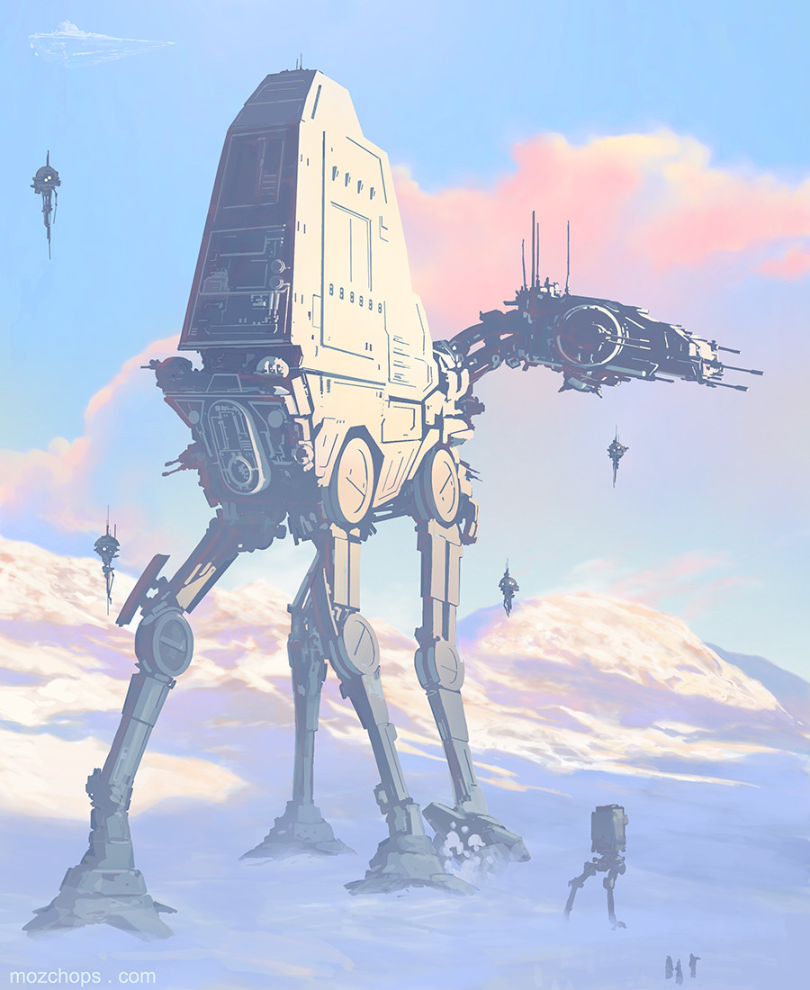 Artstation Star Wars Atat Re Design Mozchops