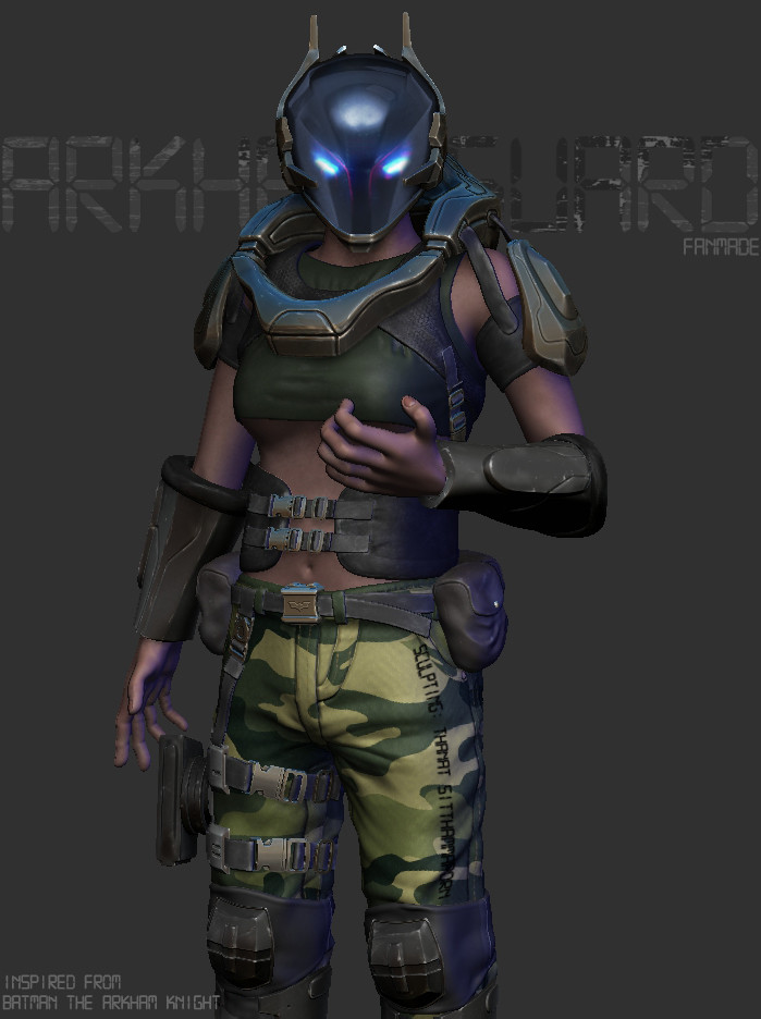 ArtStation - Arkham Guard - Batman the Arkham Knight Fan Art