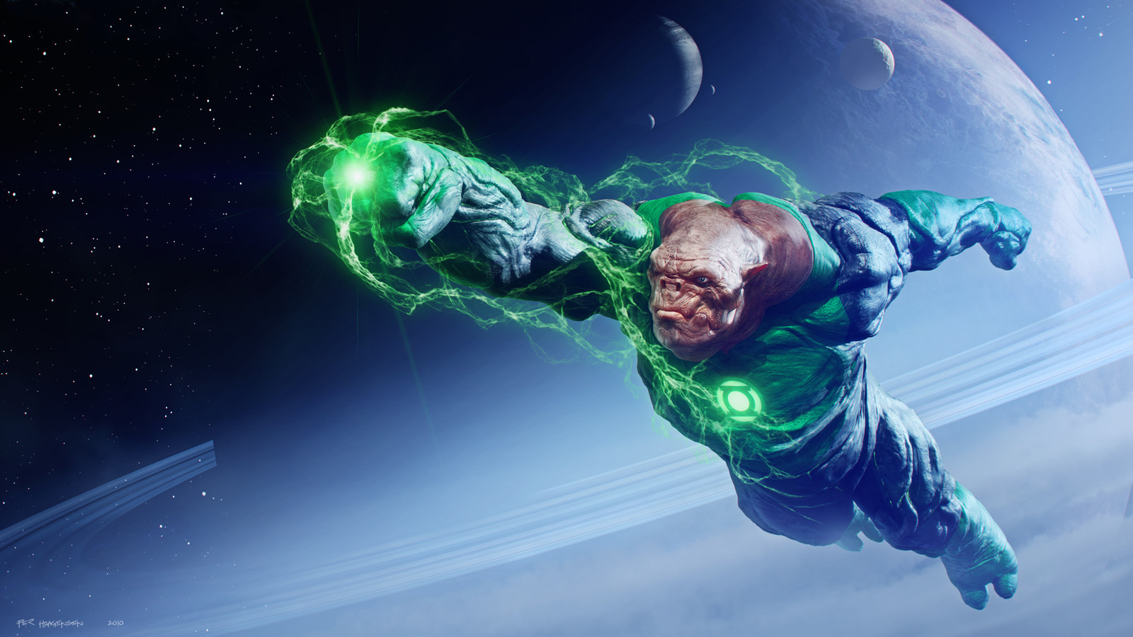 Kilowog #1 - "Green Lantern".
Final artwork