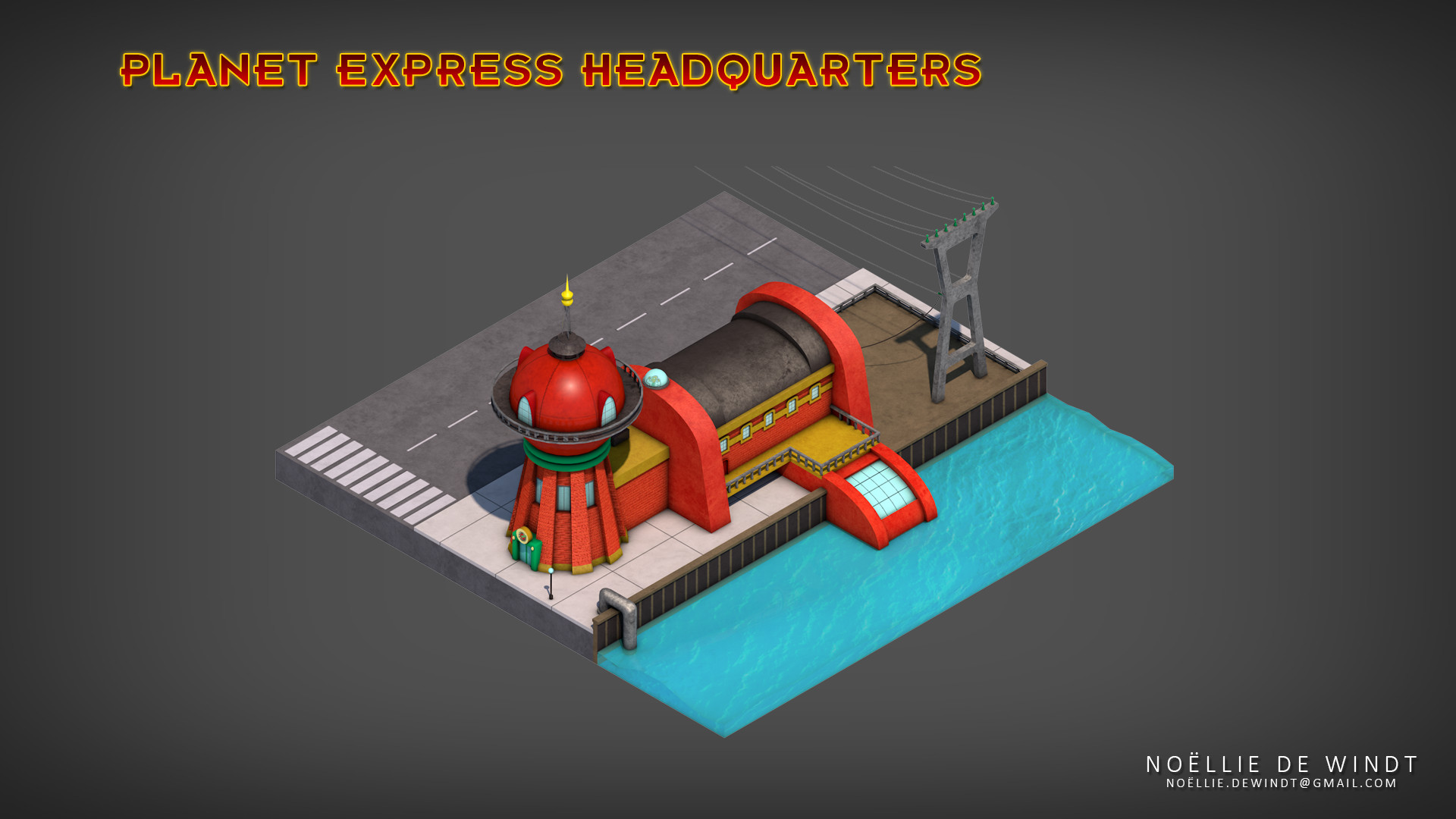 Artstation Planet Express Headquarters Noellie De Windt