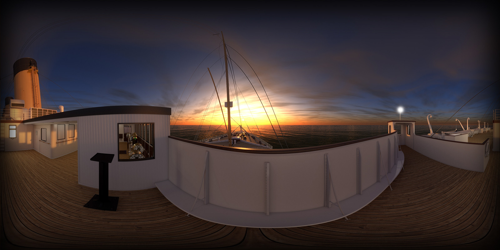 Artstation 360º Render Of The Rms Titanic Tomas Tonon