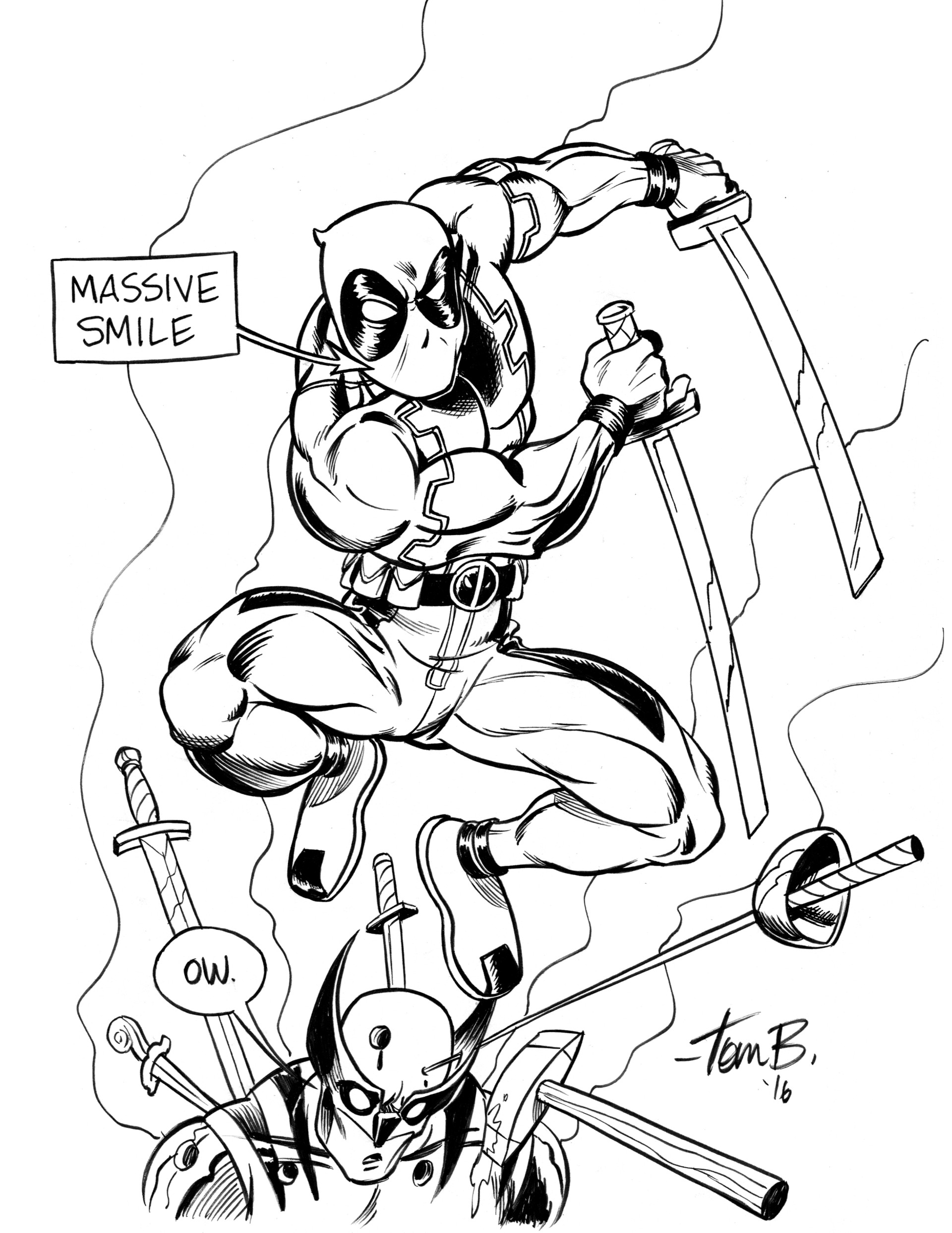 Deadpool And Wolverine Coloring Pages