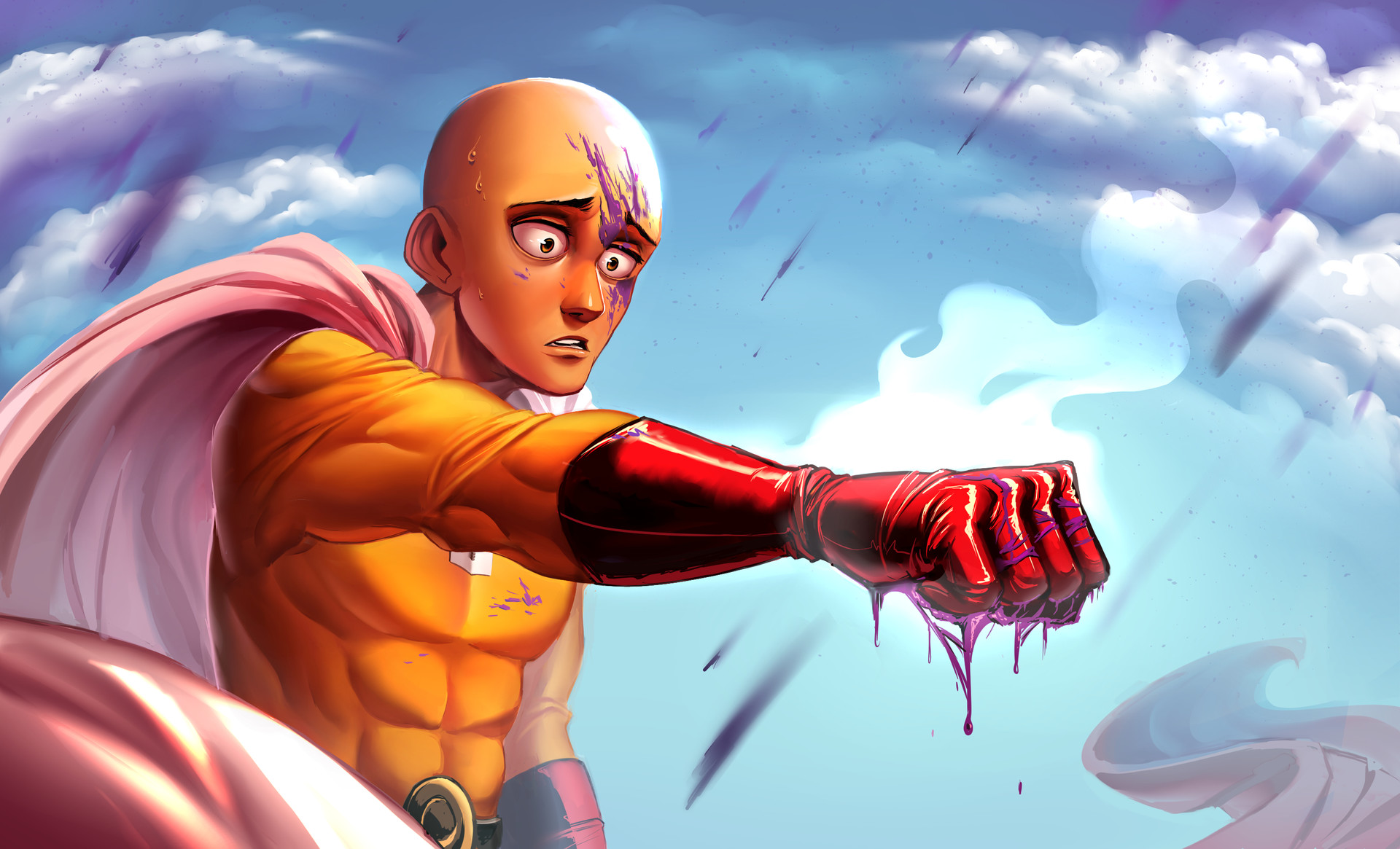 One punch.