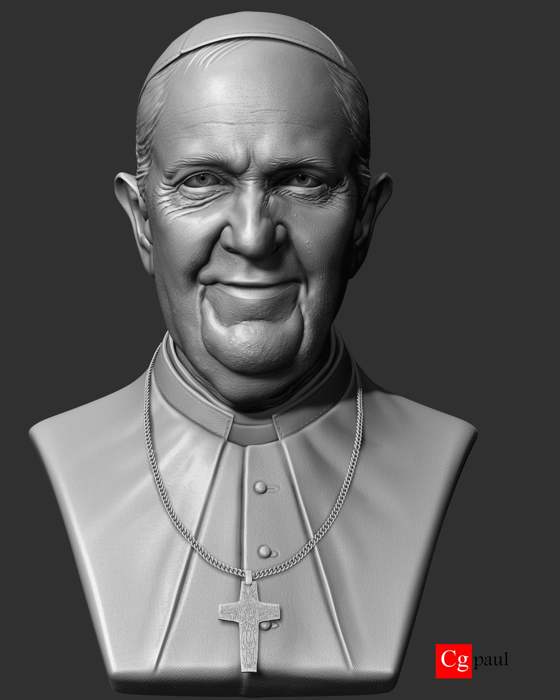 Artstation Pope Francis Ajoy Paul