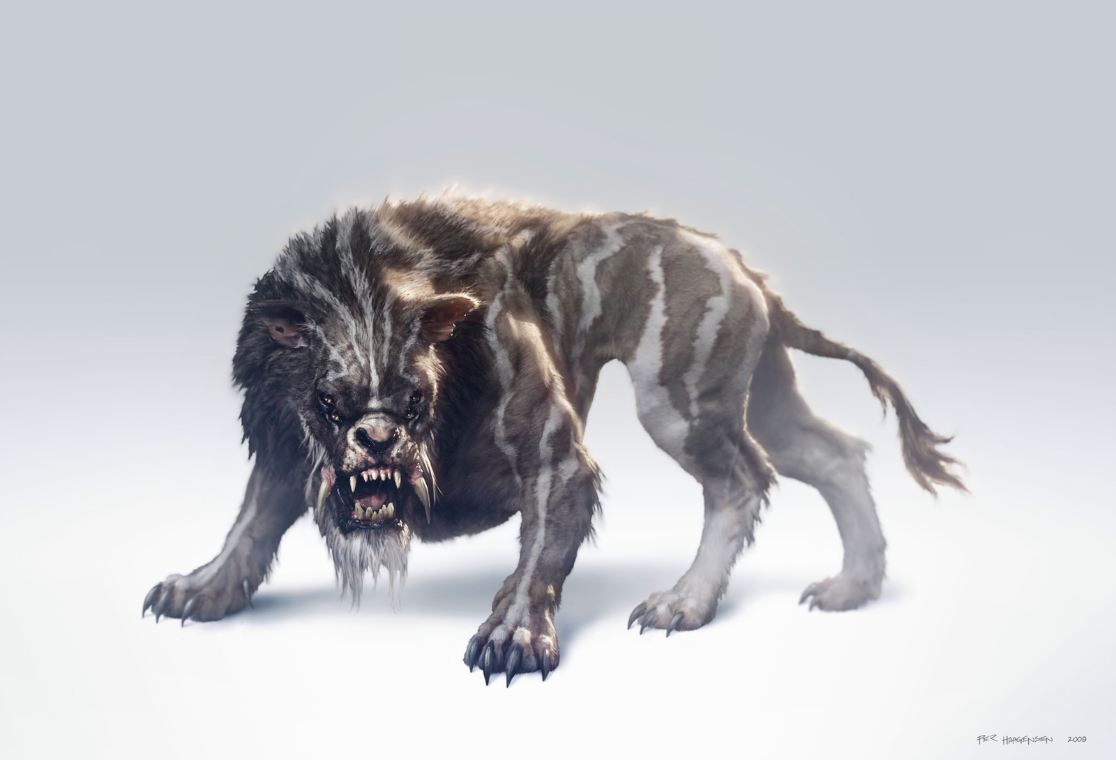 Khitan Lion - Creature concept art for "Age of Conan: Rise of the Godslayer"
