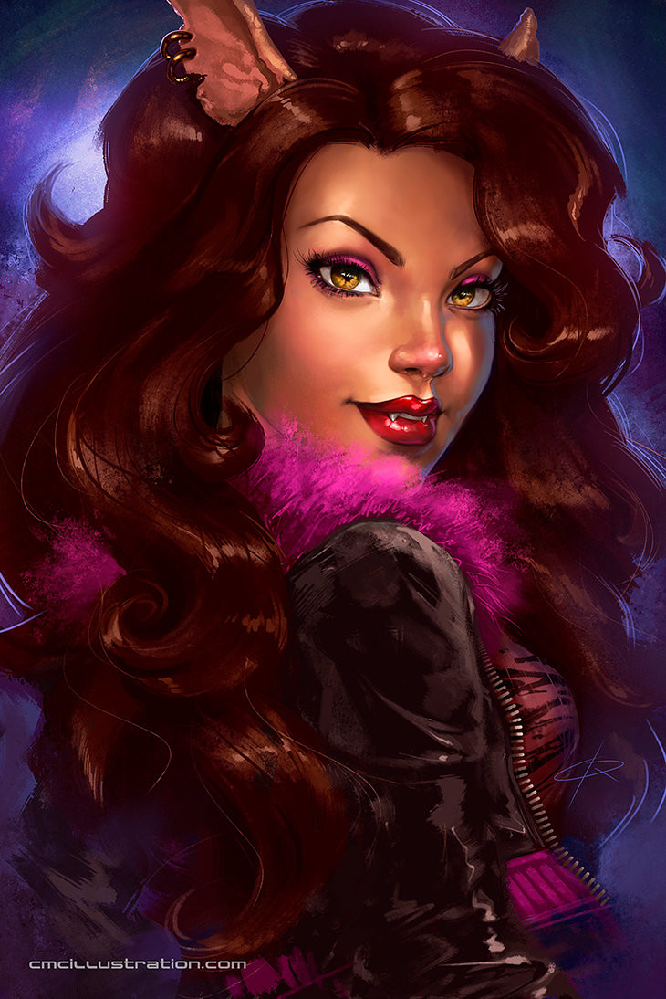 clawdeen wolf art