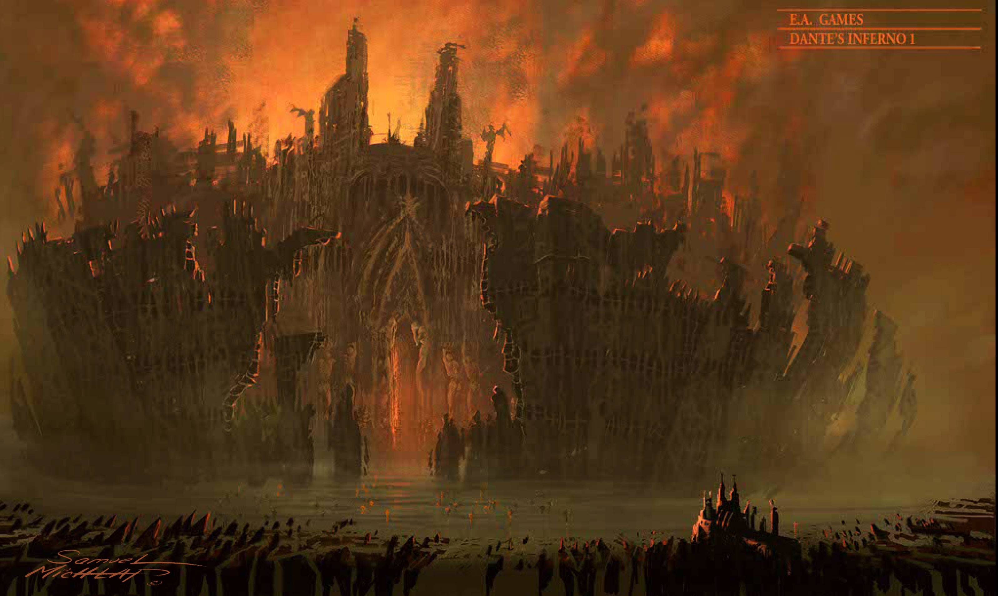 Samuel Michlap Design Outer Gates Of Hell Dantes Inferno Ea