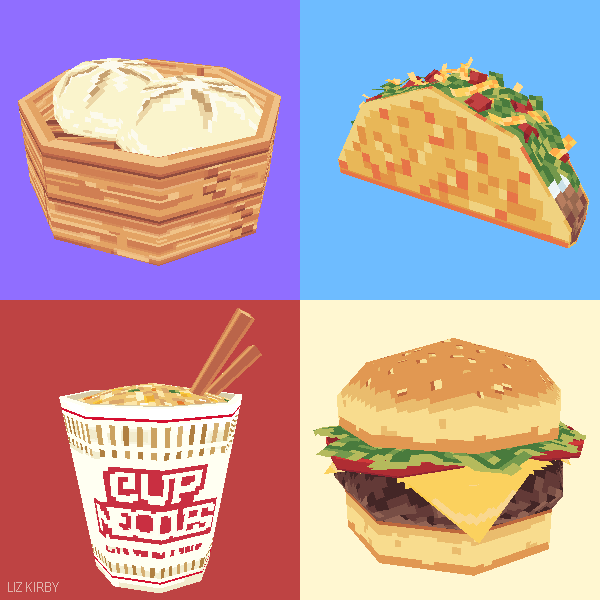 ArtStation - College Diet, Liz Kirby