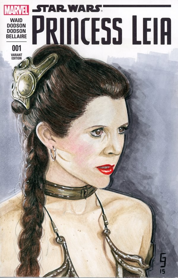 Slave Leia Sketch Cover