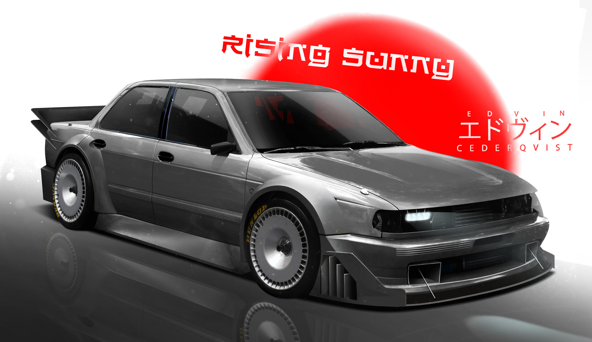 ArtStation - The Nissan ''Rising Sunny'' B13