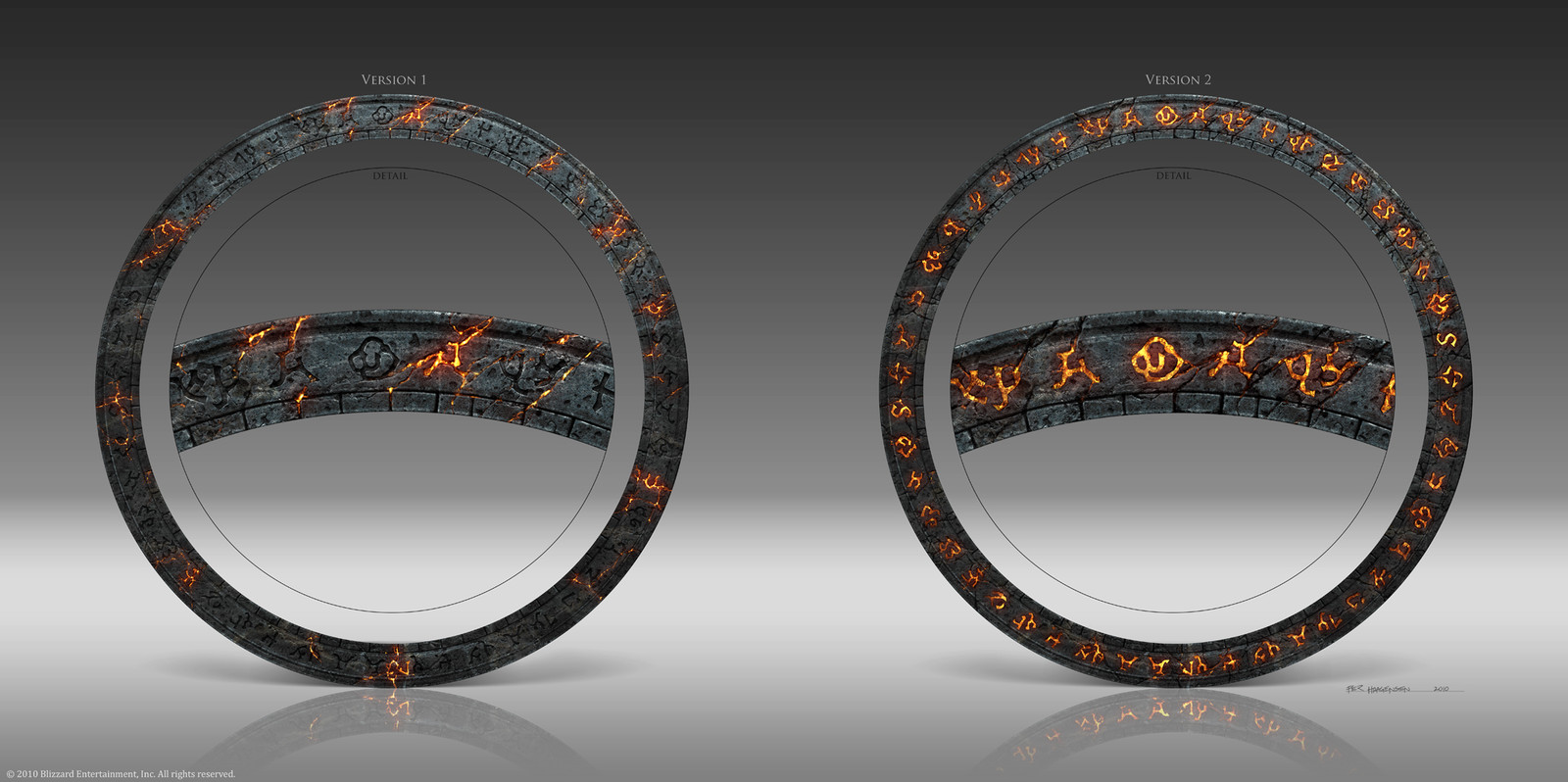 Rune Ring Designs for "World of Warcraft: Cataclysm" CE Box Set
