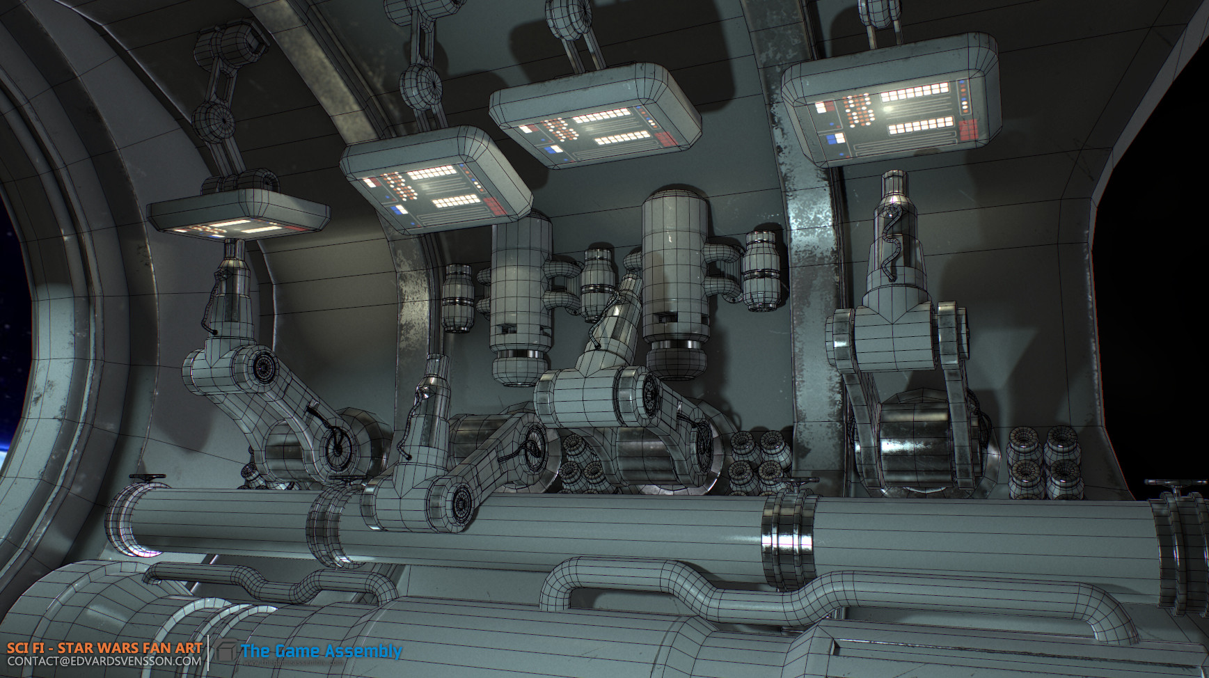 Edvard Svensson - Sci-fi environment exploration sci fi wiring diagram 