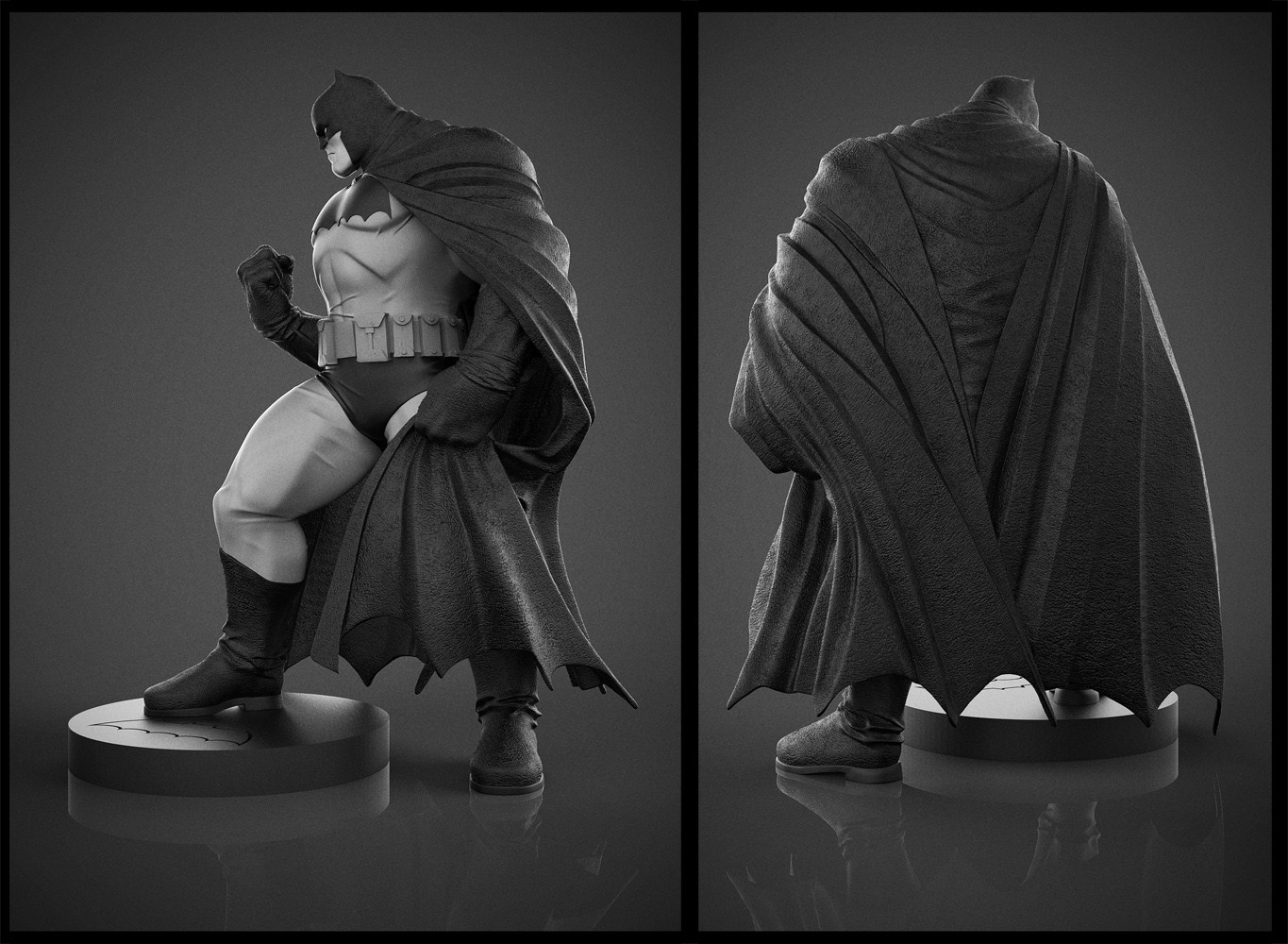 batman dk3 master race statue