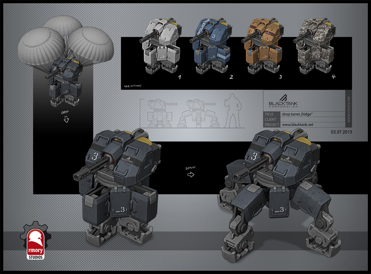 blacktank drop turret - rmory studios