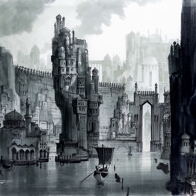 Samuel michlap sindbad outer gates sketch michlap