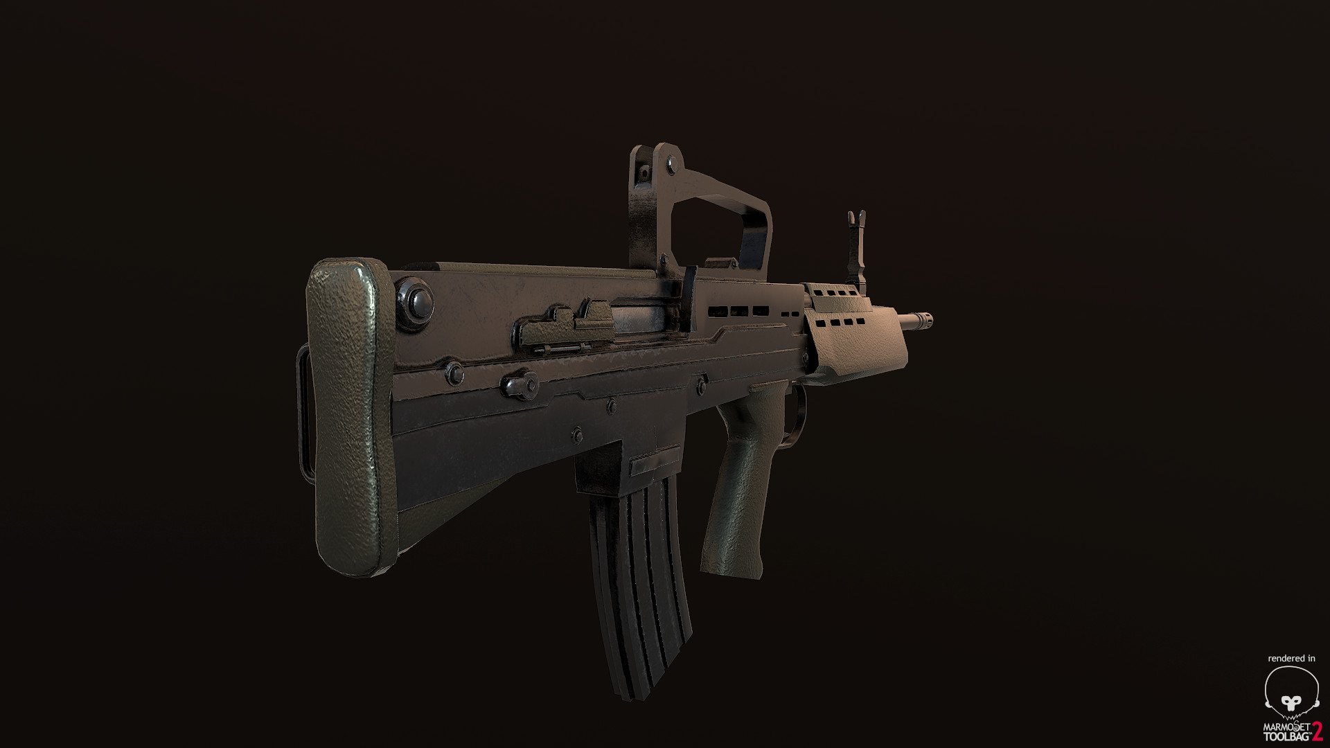 Artstation Sa80 A2 With Iron Sight Henry Kelly