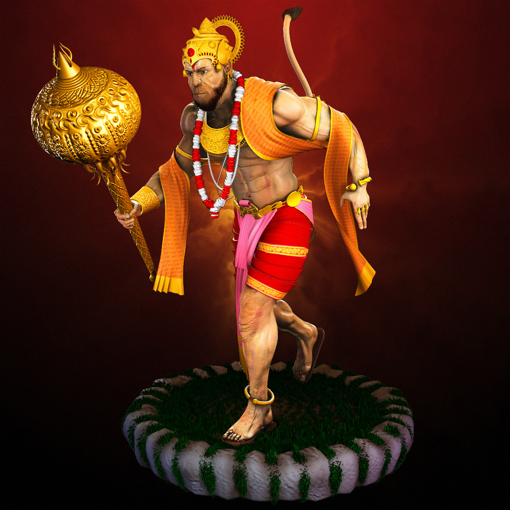 ArtStation - Lord Hanuman