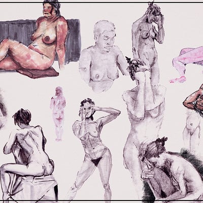 Giuseppe lucido lifedrawing montage