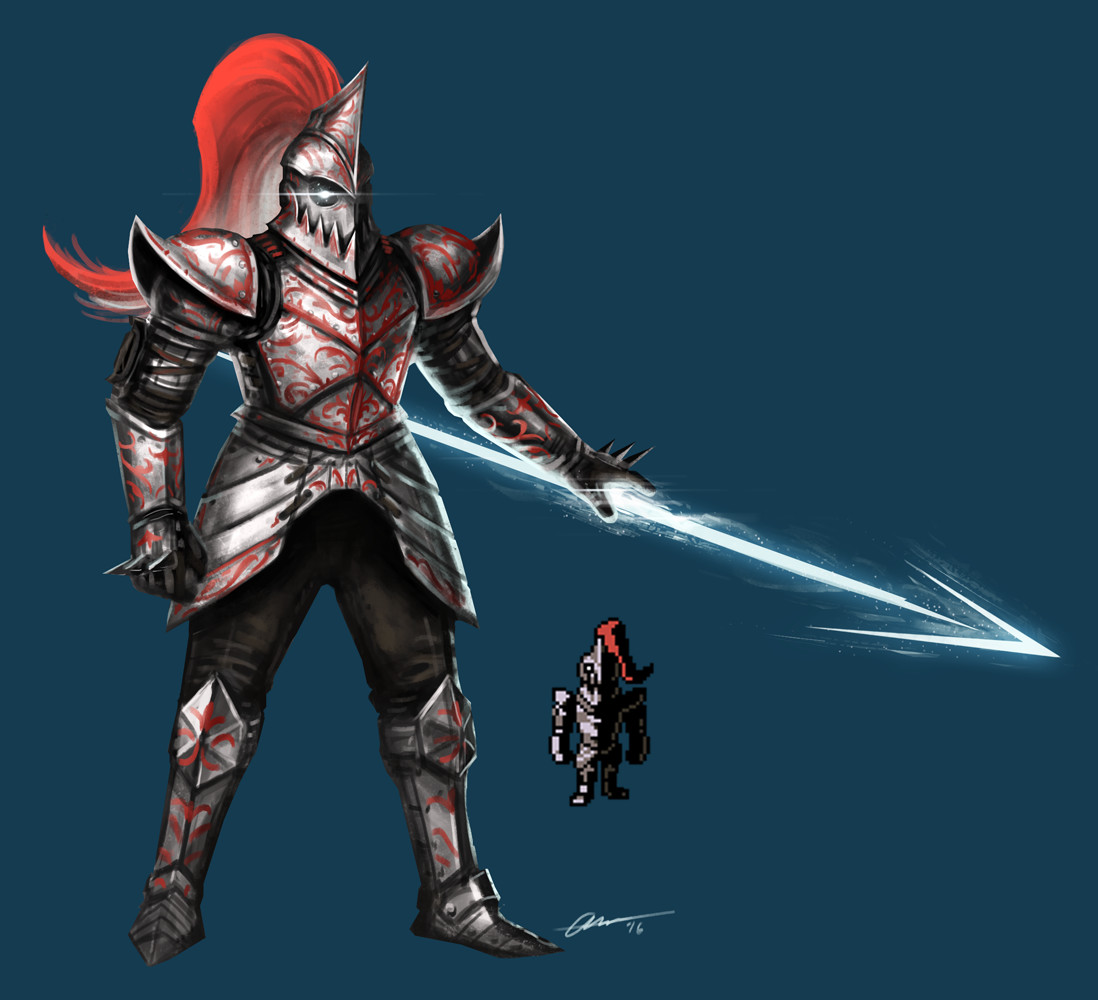 A take on Undyne's armor from Undertale. 
