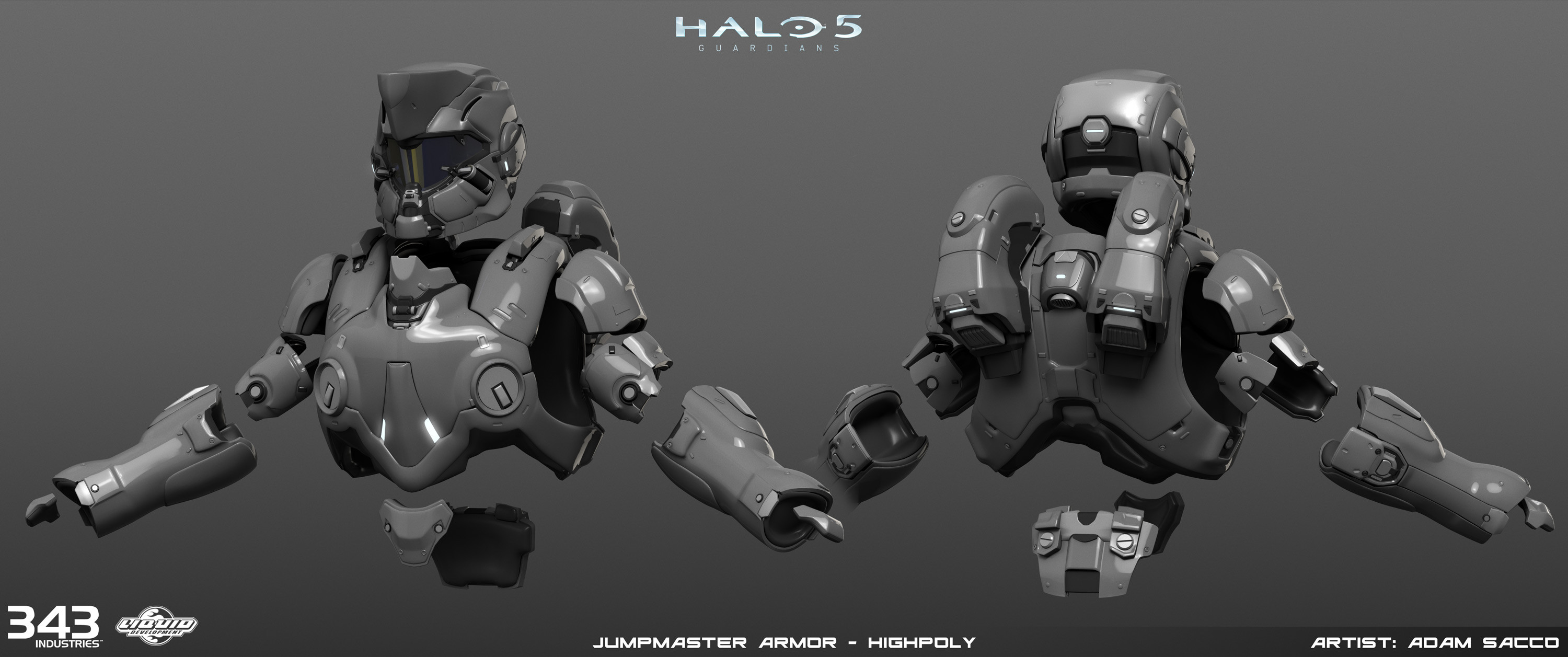 Halo 5 - Jumpmaster armor - high poly