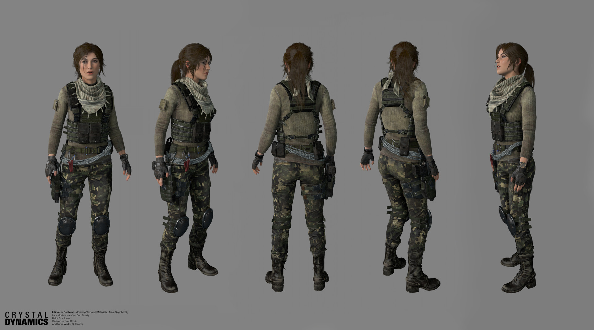ArtStation - Rise of The Tomb Raider, Shadow Runner Costume