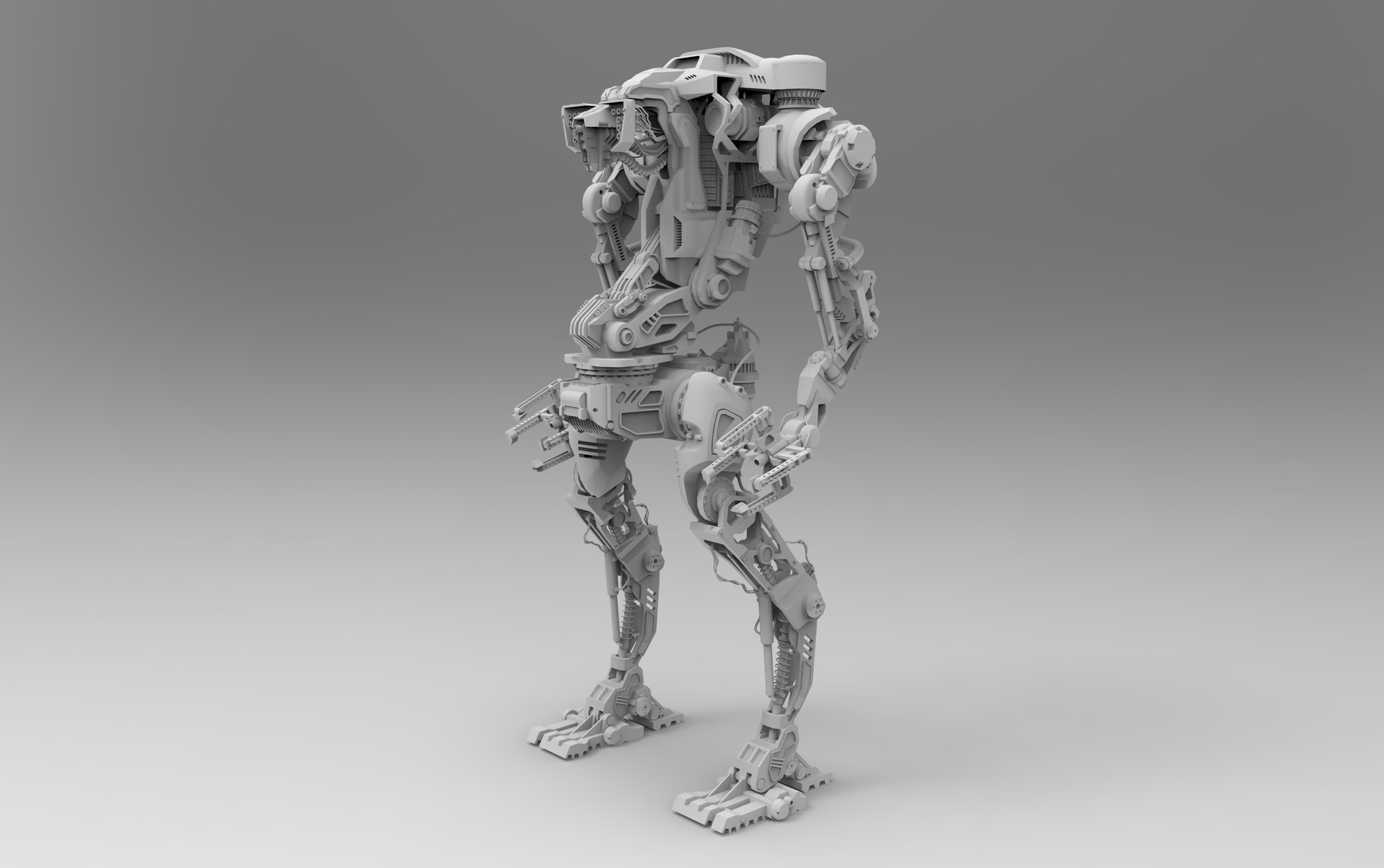 Artstation Sci Fi Construction Robot Concept Marcus Johnson
