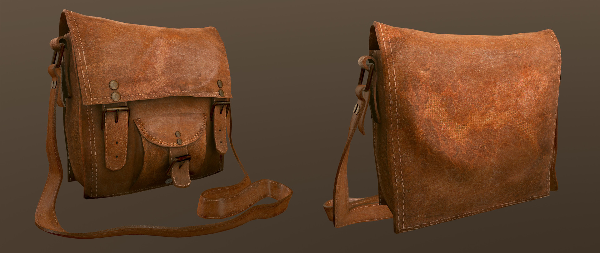 Old leather bag cheap