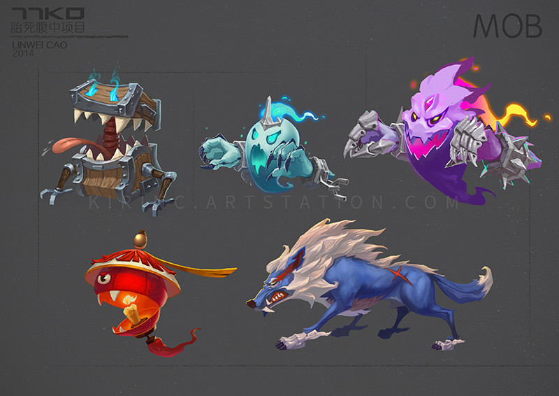 ArtStation - 2014年参与的Q版项目-MOB5