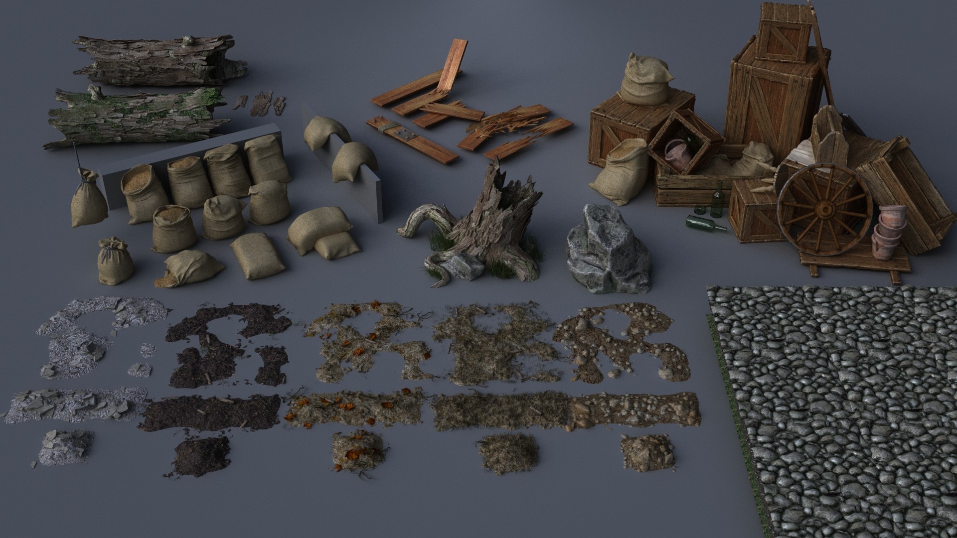 Set ref. Пропсы 3д. 3д ассеты. Элементы окружения в играх. Пропсы для модели 3d.