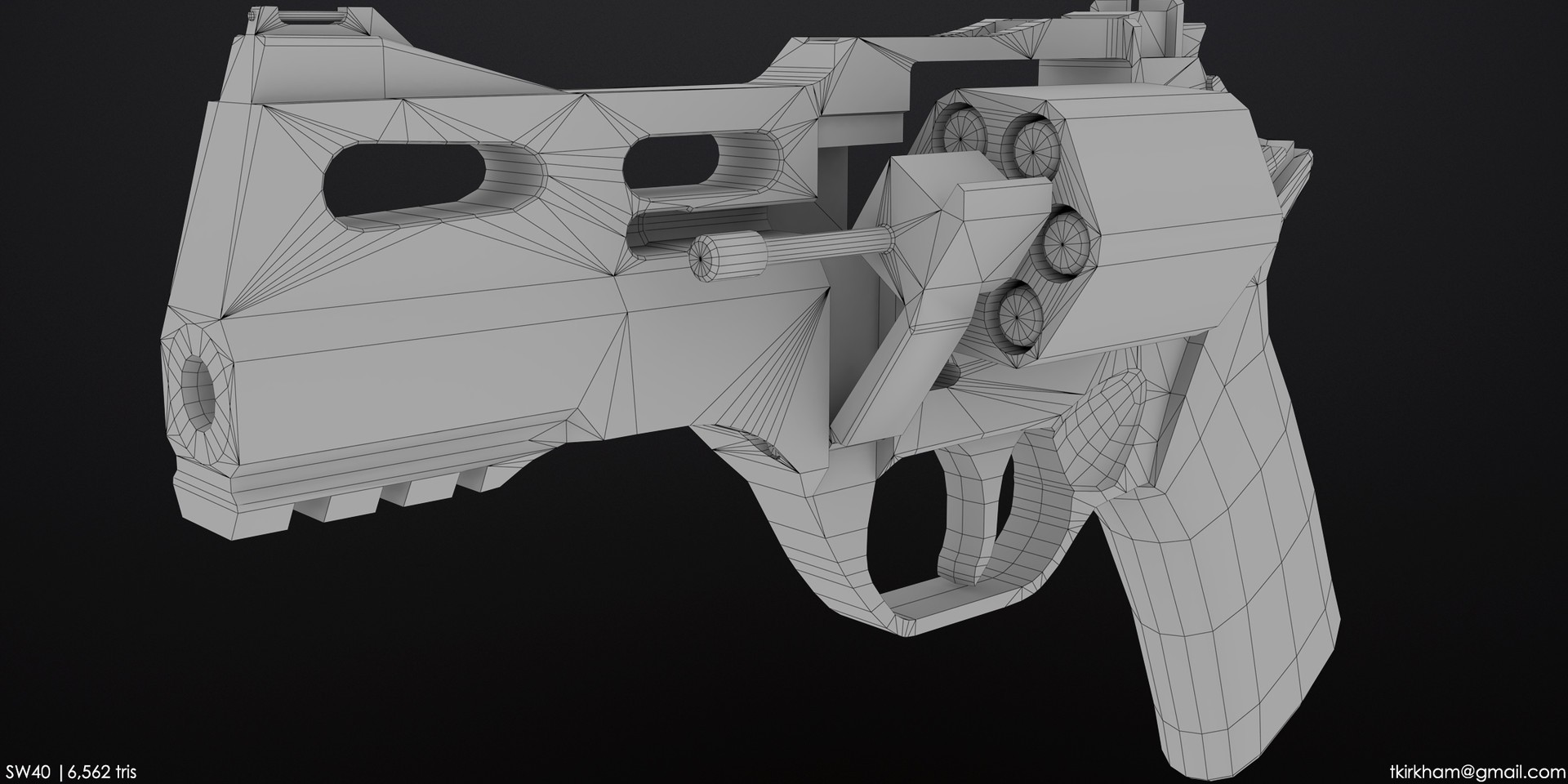 Artstation Sw40 Revolver Taylor Kirkham