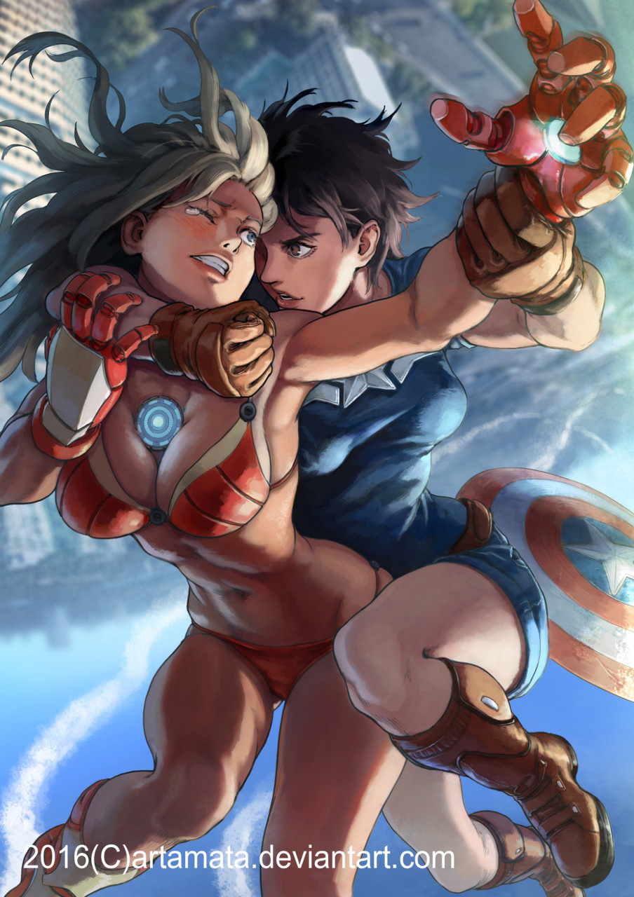 Artamata CG - Civil war girls fight 