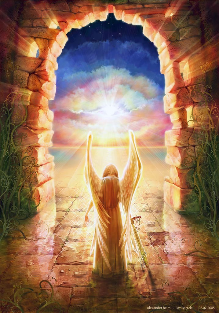 Несущая свет 2. Духовное Перерождение. Божественные иллюстрации. Царство Божие врата. Божий свет.
