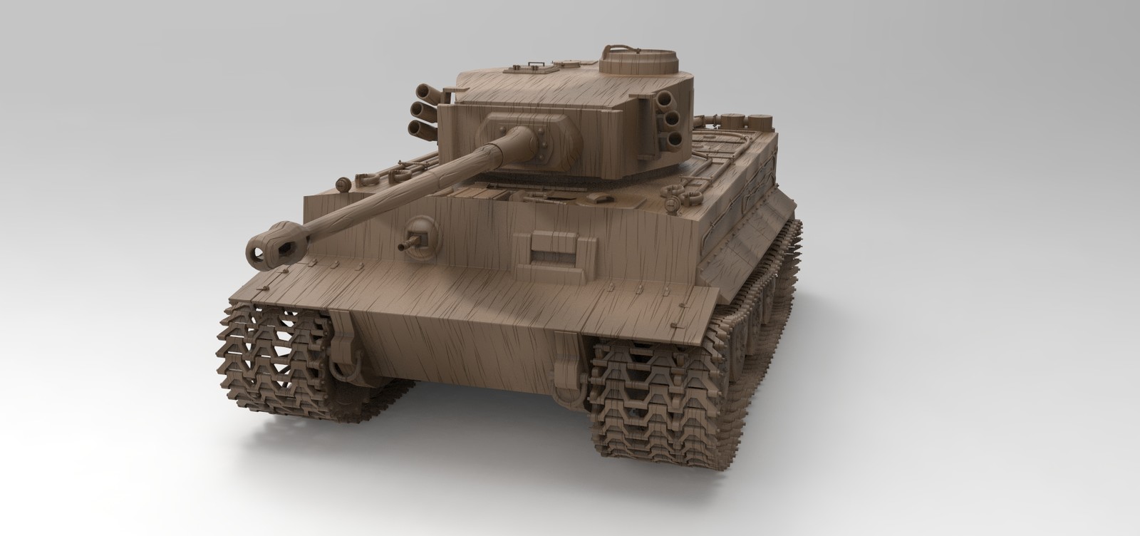 Творческий проект модель танка Eduardo Bussarello - Wooden Tank - Tiger