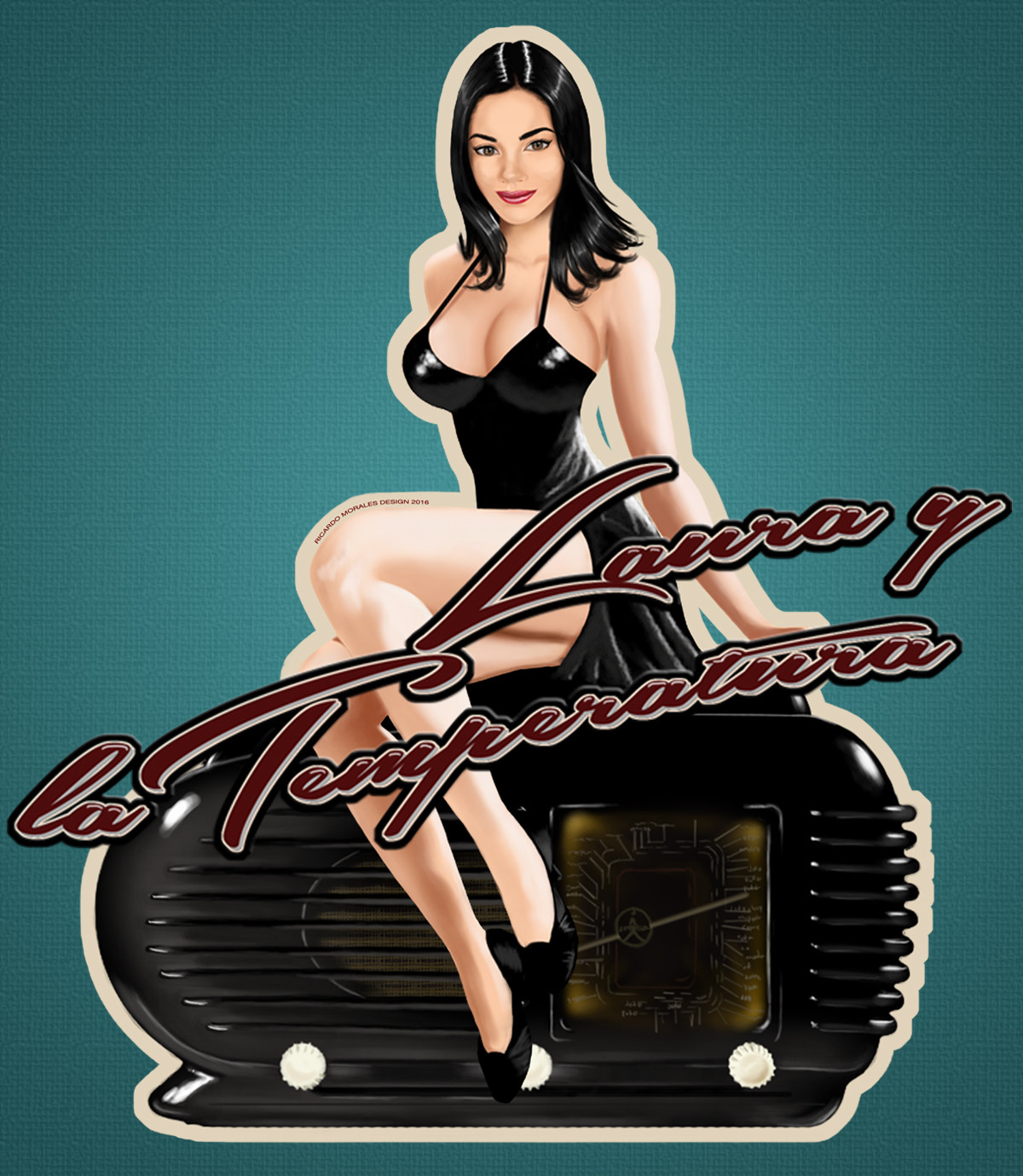 Ricardo Morales Pin Up Girl Logo