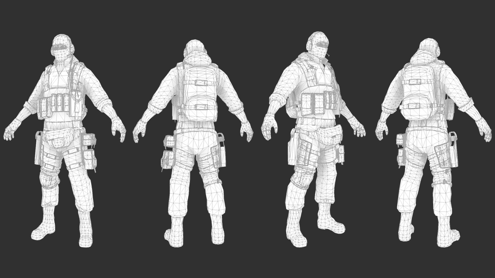 Character Modeling - Ghost (Call of Duty) .