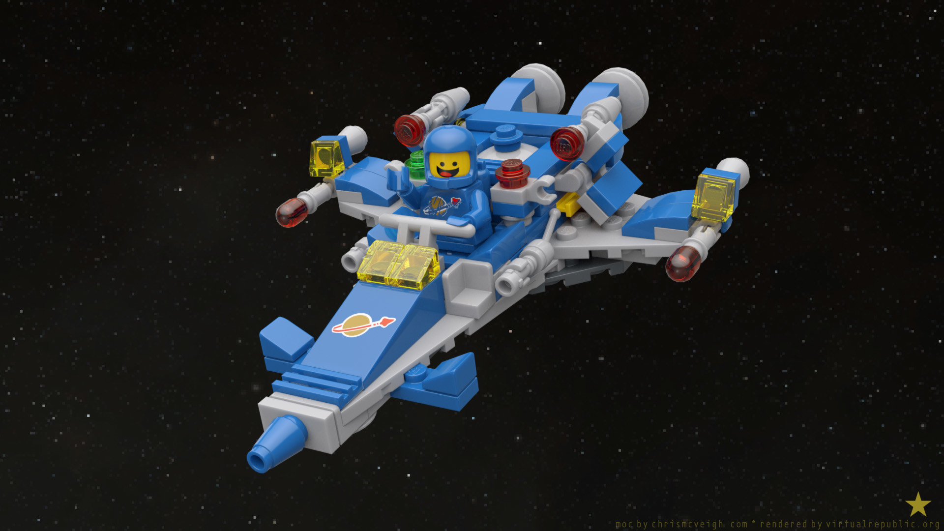ArtStation - LEGO® Benny's Mini Spaceship by Chris McVeigh
