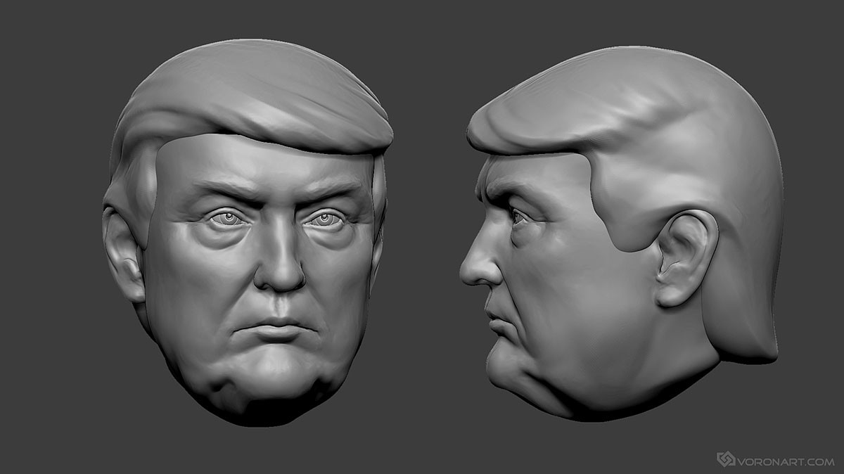 Donald Trump Statue 3D PRINTED 