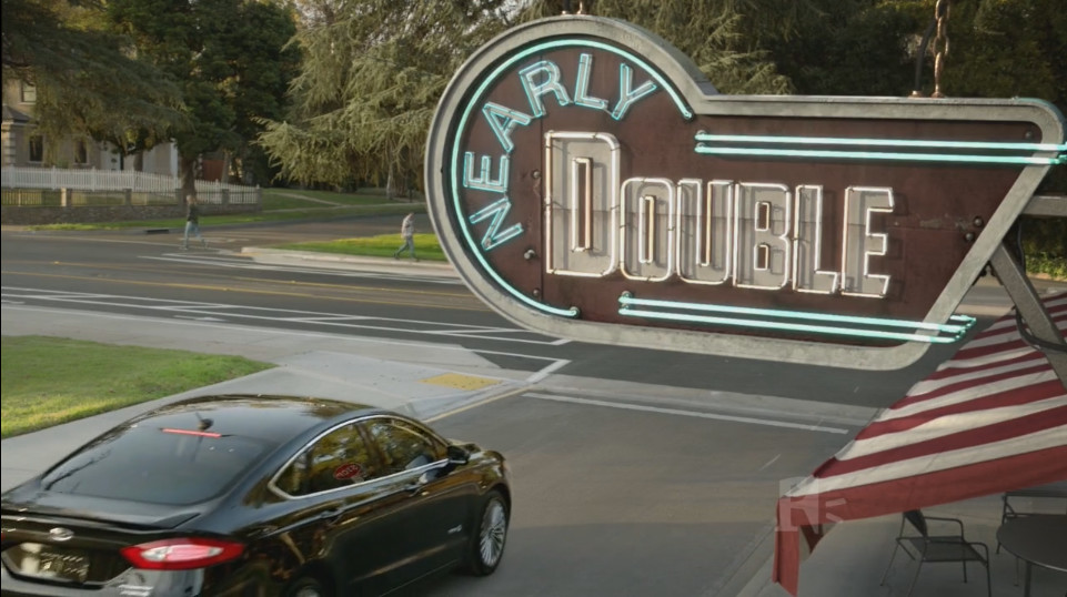 modeled Letters, and setup shot lighting for sign, awning, and patio furniture.